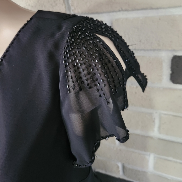 Sandra Darren Evening Wear 2 piece Beaded Skirt Set - Picture 9 of 17